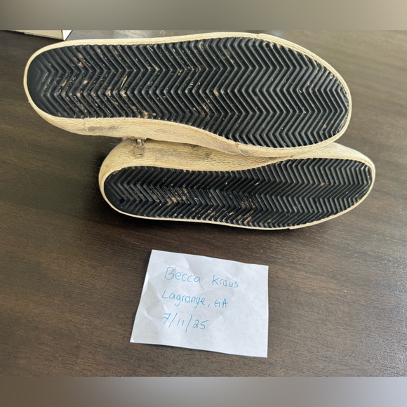 Golden Goose Francy Sneaker in White, Silver, & Milk - Picture 5 of 7